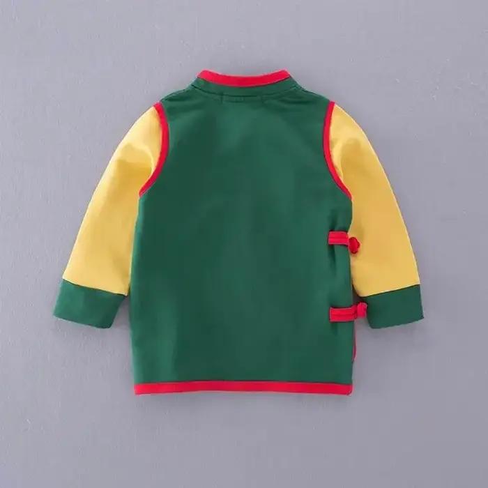 Garçon T-shirt printemps automne à manches longues boulette Wukong tortue T-shirt bébé vêtements E18