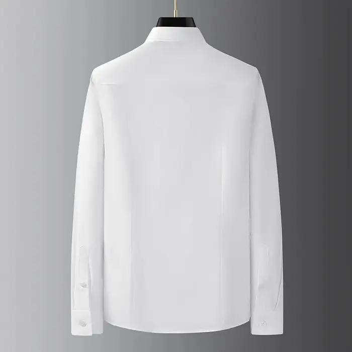 Marque vêtements hommes chemises ruban décoration à manches longues