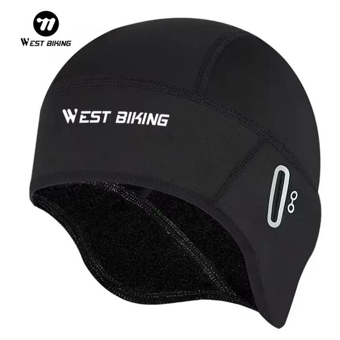 WEST BIKING – casquette de cyclisme en polaire pour hommes, coupe-vent thermique, doublure de casque