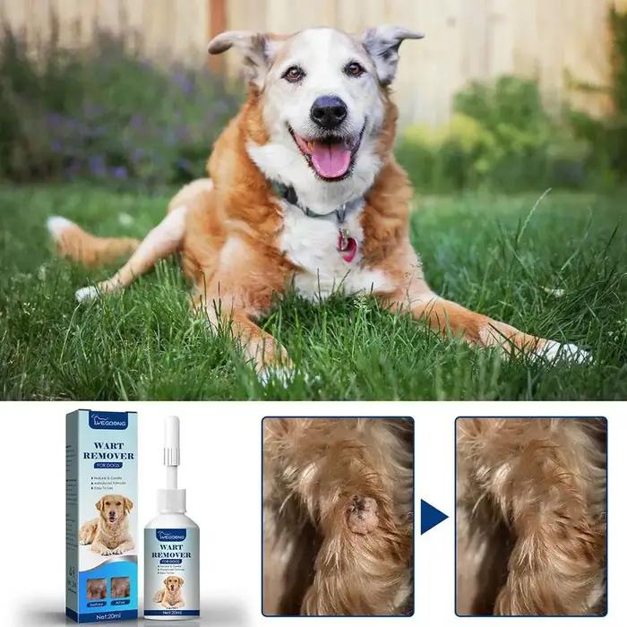 Traitement Naturel et Indolore pour les Verrues des Chiens et des Animaux – Élimine les Grains de Beauté et les Taches Cutanées – Soin Nettoyant Liquide Y1L9