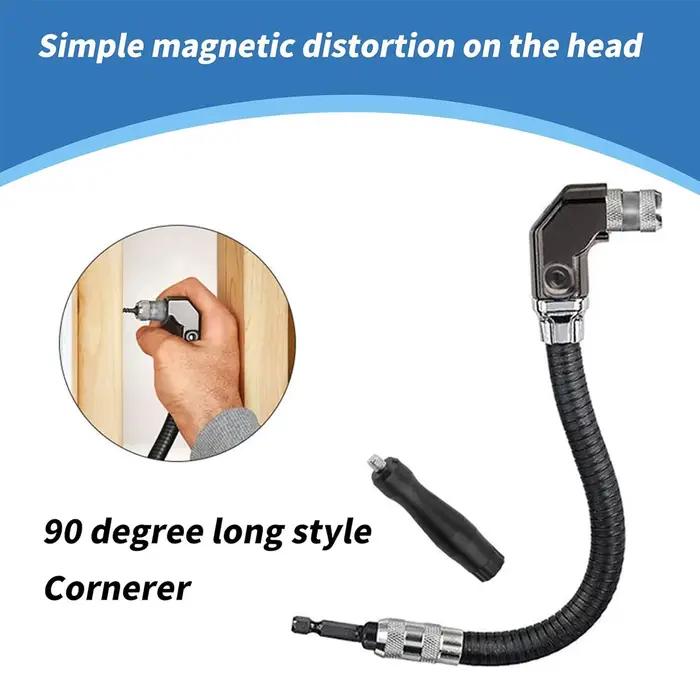 Fixation à Angle droit de 12 pouces, arbre flexible, fixation de perceuse, outil d'angle de perceuse électrique à angle droit de 90 degrés