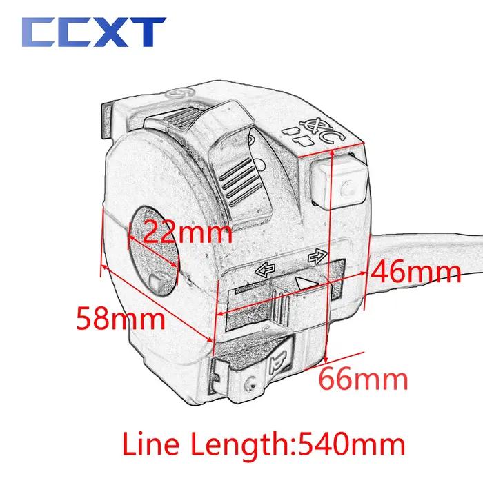 Interrupteur de feu de moto, bouton de clignotant, klaxon, pour ATV, Motocross, Scooter, KTM, Honda,