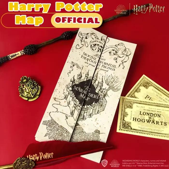 Carte du maraudur haute définition de l'académie magique de Harries Potters