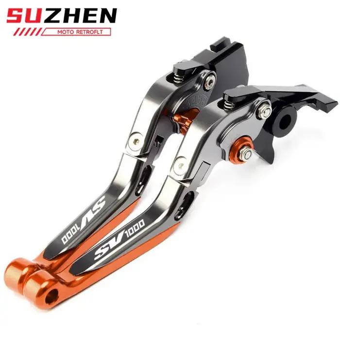 Leviers d'embrayage de frein pliants et extensibles pour moto