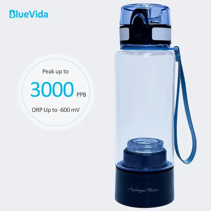 Max 3000ppb Bluevida générateur de bouteille d'eau d'hydrogène Anti-âge 3000mAh grande capacité long