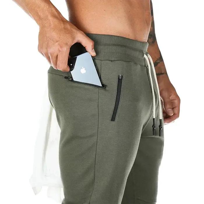 Pantalon de sport léger homme pour jogging et randonnée - Respirant avec poche zippée - Exercice et entraînement