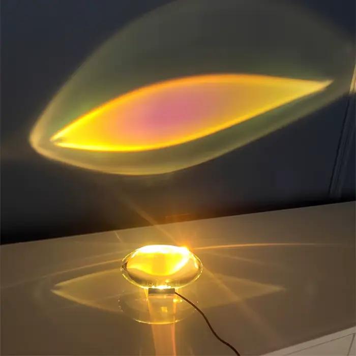 Lampe de Table design italien Led cristal oeil du ciel livraison gratuite lampes en forme d'oeuf sal
