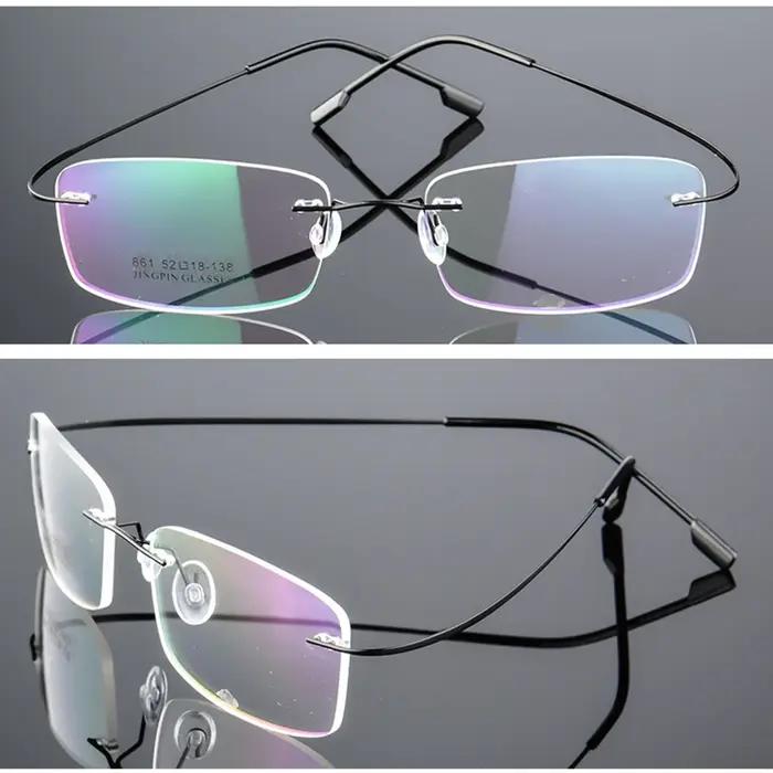 NOMANOV = Lunettes de lecture multifocales progressives sans monture en alliage de titane, vision de