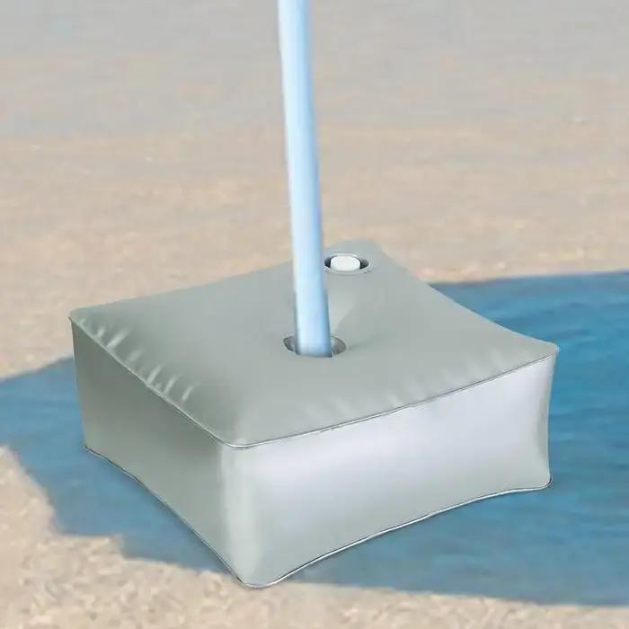 Sac à eau de poids de base de parapluie, base de support de parapluie de parasol de plage, capacité
