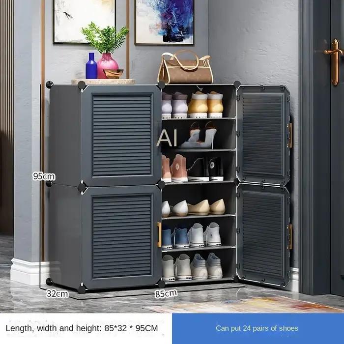 Meuble de rangement Luminerack haute capacité armoire de couloir minimaliste moderne pour salon rangement chaussures et organisation occassions spéciales