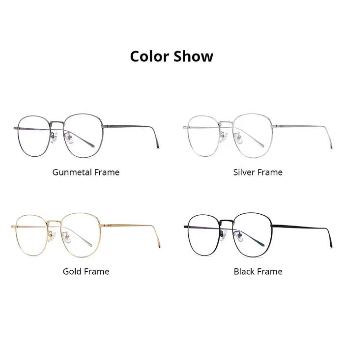 NIANZHEN alliage de titane lunettes cadre hommes rond marque Design lunettes femmes ultraléger rétro
