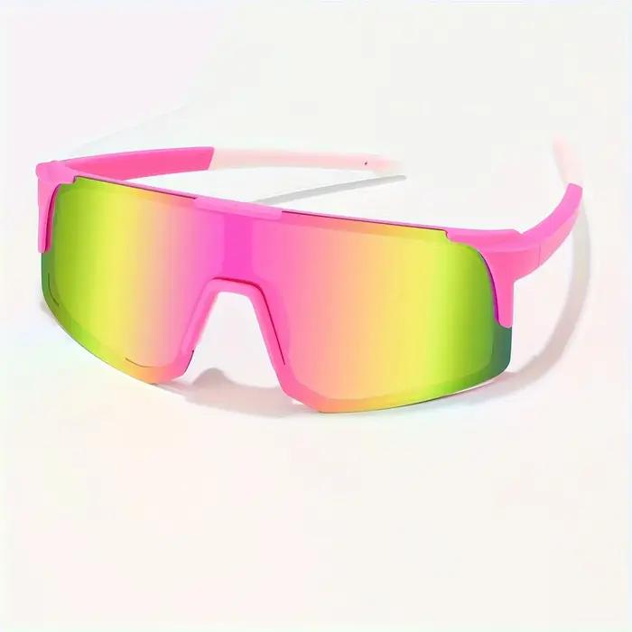 Lunettes de sport anti-lumière enveloppantes pour femmes et hommes - Grandes lunettes de soleil UV400 pour cyclisme, pêche, ski
