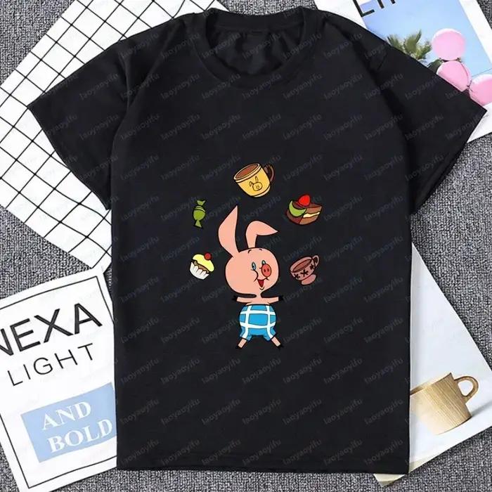 T-shirt vintage à motifs de dessin animé avec ours russe, vêtements de couple graphiques, Union soviétique, t-shirt décontracté à la mode pour homme occasions spéciales