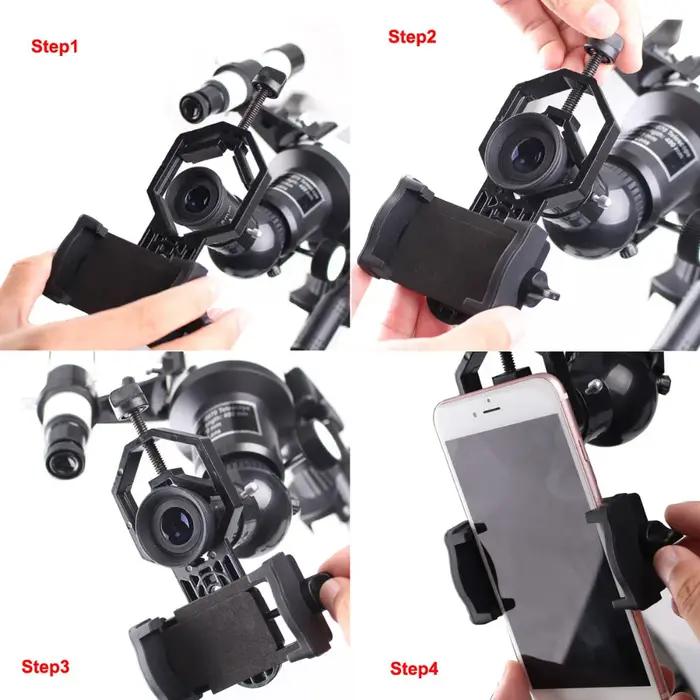 Adaptateur smartphone SVBONY universel pour jumelles et télescopes - Support diamètre oculaire 25-48mm