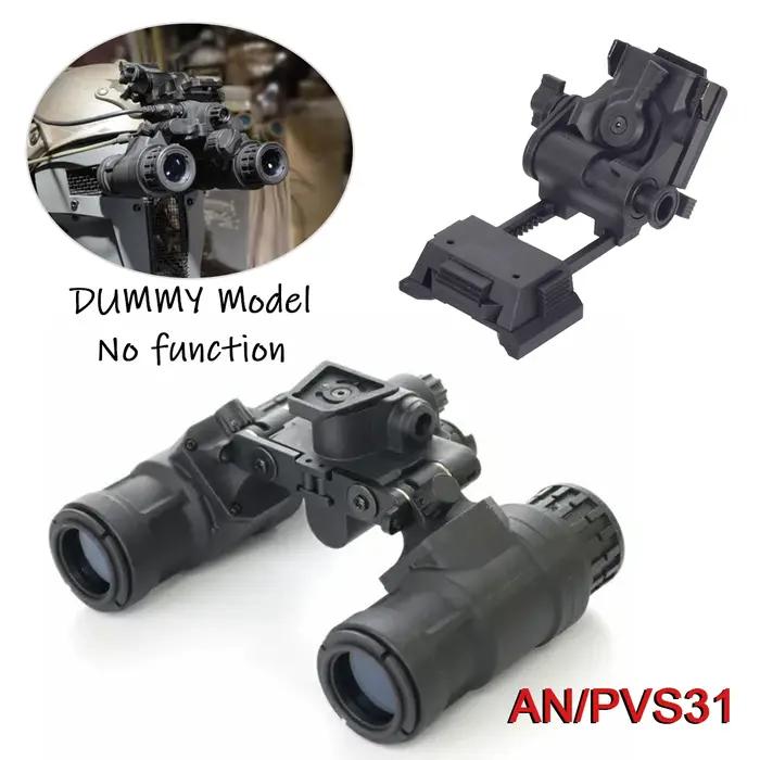 Jumelles vision nocturne AN/PVS-31 factice pour entraînement chasse - Modèle cosplay et démonstration sans fonction
