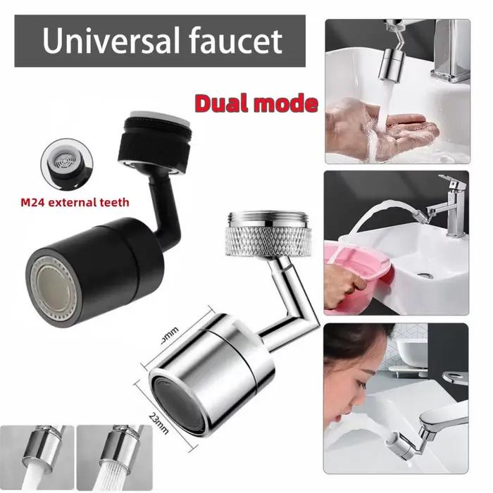 acier inoxydable 720 ° Extension de robinet rotative universelle, anti-éclaboussures, économie de ro