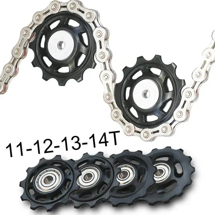 Roulement 11T 12T 13T 14T, roue de guidage arrière de vélo vtt, Jockey, dérailleur arrière, poulie,