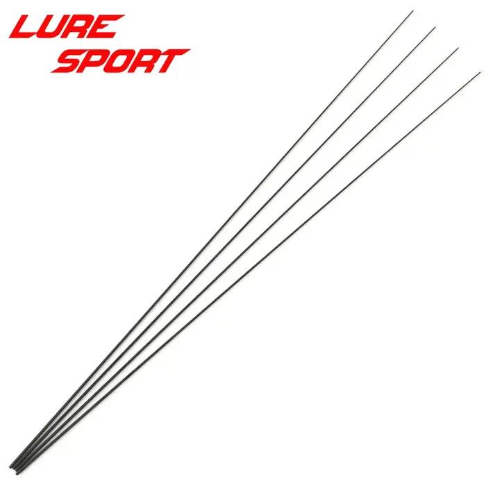 LureSport 4 pièces 50cm Pointe de canne en carbone massif non peinte Composants de construction de c