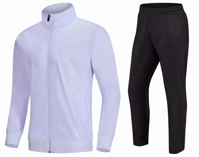 Ensembles de sport à capuche en velours pour hommes et enfants, veste avec pantalon, jogging, gym, f