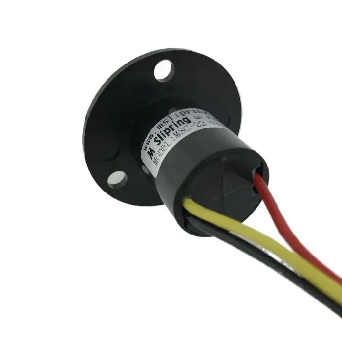 Anneau collecteur électrique rotatif de Table à manger, diamètre 22mm 15A 2/3/4 canaux