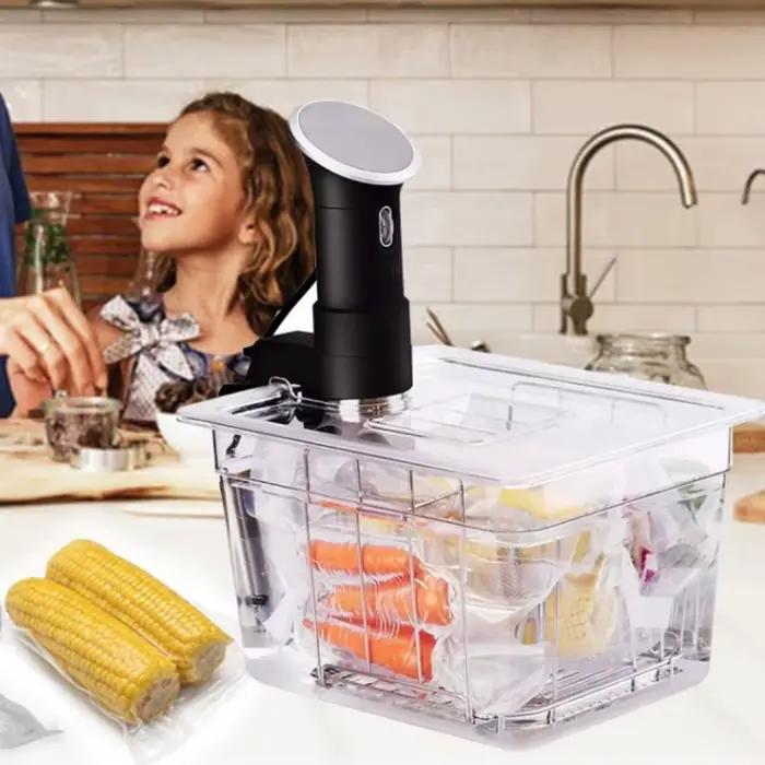 Conteneur Sous Vide Grande Capacité avec Grille et Couvercle