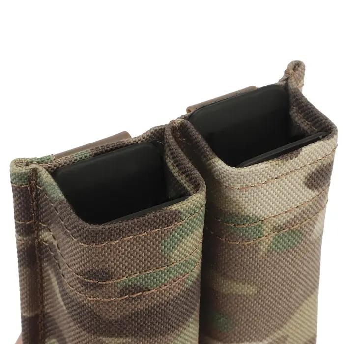Pochette pour pistolet rapide 9MM, simple/Double, pochette tactique MOLLE Mag avec insertion Kydex à
