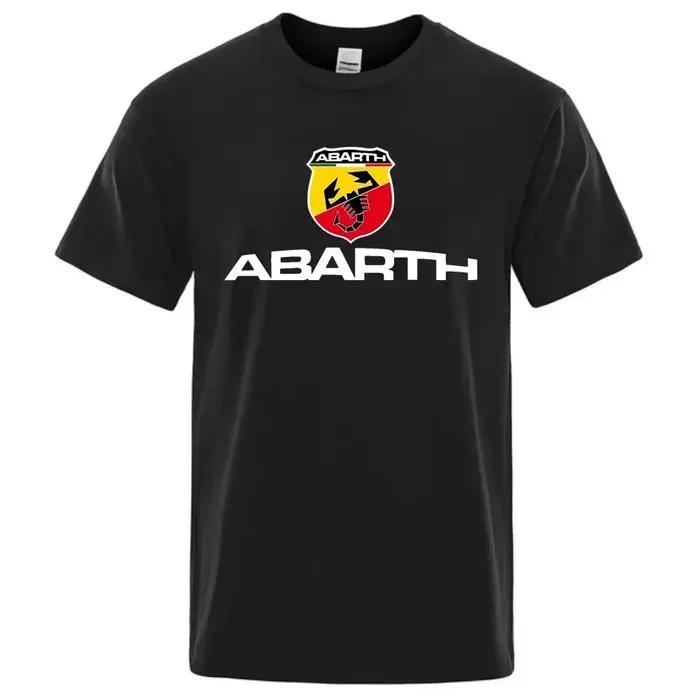 T-shirt de marque automobile italienne Maglietta Logo Scorpione Manches courtes Coton