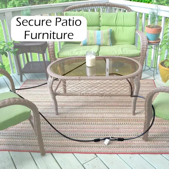 Câble de sécurité pour vélo de 120 cm/47 pouces