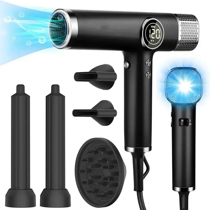 Sèche-cheveux professionnelle YOOSilk à ions négatifs pour coiffage rapide et doux cheveux occassions personnelles et professionnelles