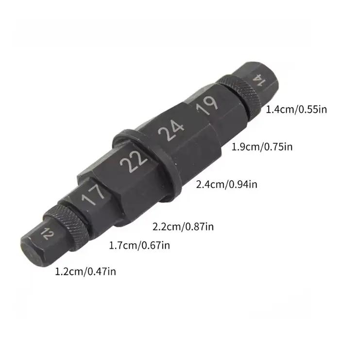 Adaptateur de douille de broche d'appellation hexagonal Allen pour moto, outil de retrait d'opathie,