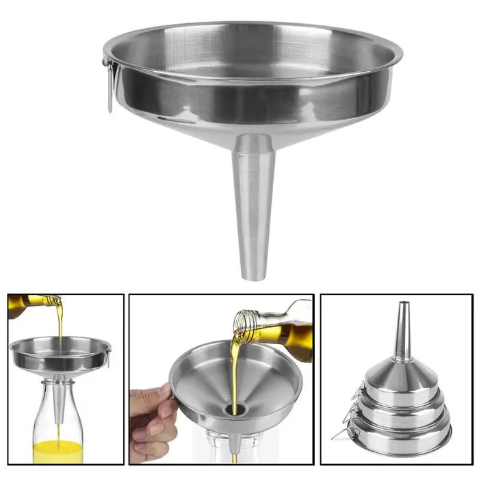 Entonnoir en acier inoxydable pour bar et cuisine élégant pour vin bière huile et sauces occasions spéciales femmes cadeau durable