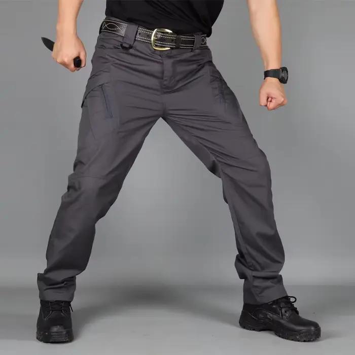 Pantalon tactique chasse camouflage SWAT imperméable multi-poches cargo outdoor 2024