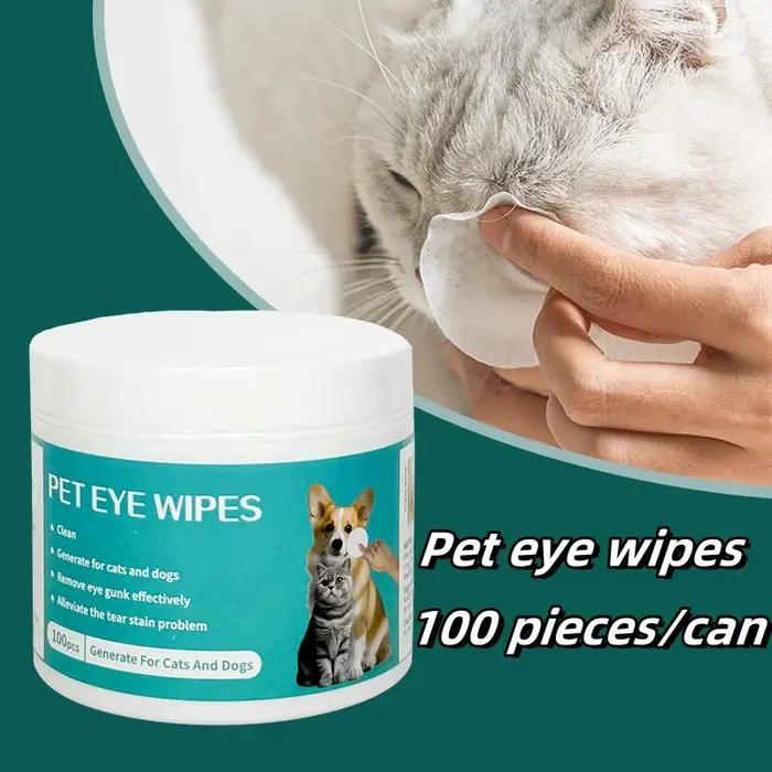 Produits de nettoyage pour animaux de compagnie, lingettes pour les yeux pour éliminer les marques d