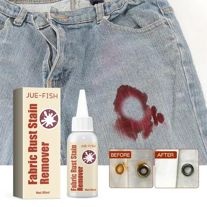 Détachant Anti-Rouille pour Tissus Jue-Fish Huile pour Vêtements Décontamination des Vêtements Ménagers Élimination des Taches de Lessive Occasions Spéciales