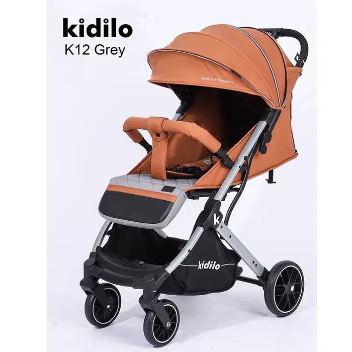 Poussette haute vue K12 pour bébé, légère, facile à plier, adaptable, confortable et sécurisée pour enfants de 0 à 3 ans occasions spéciales