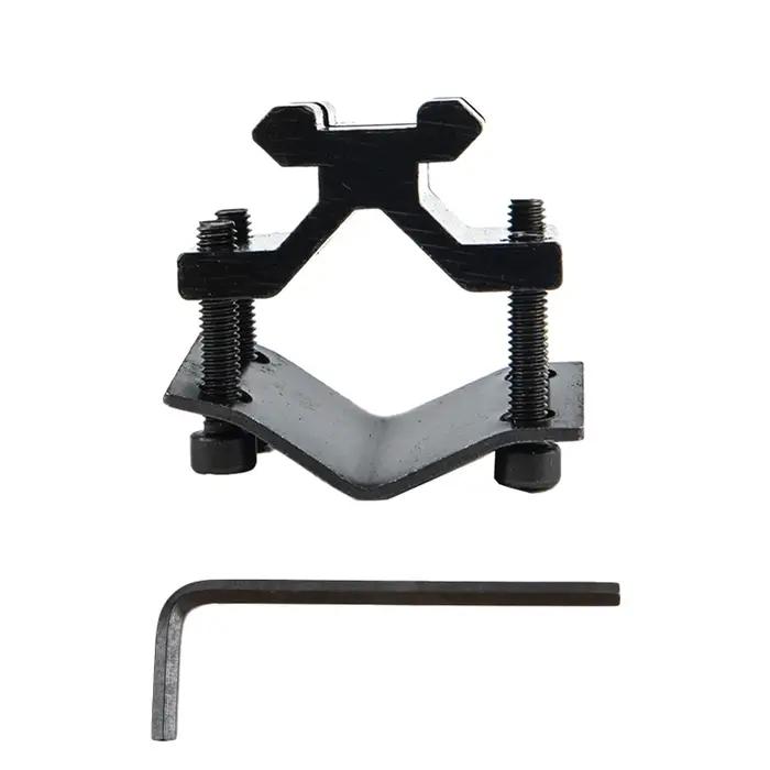 Adaptateur de montage de baril pour lunette, rail réglable, lampe de poche et laser, 20mm