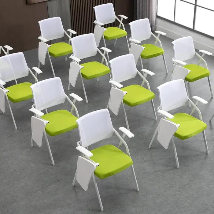 Chaise de formation pliable avec tablette d'écriture, table et chaises intégrées, pour salle de réun