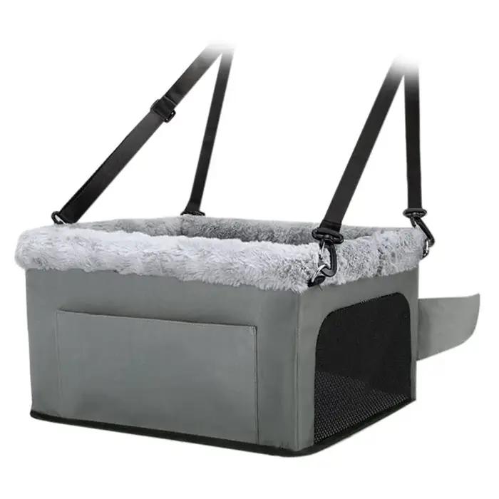 Siège rehausseur pour chien de luxe compatible avec les petits chiens jusqu'à 20 lb, avec cadre méta