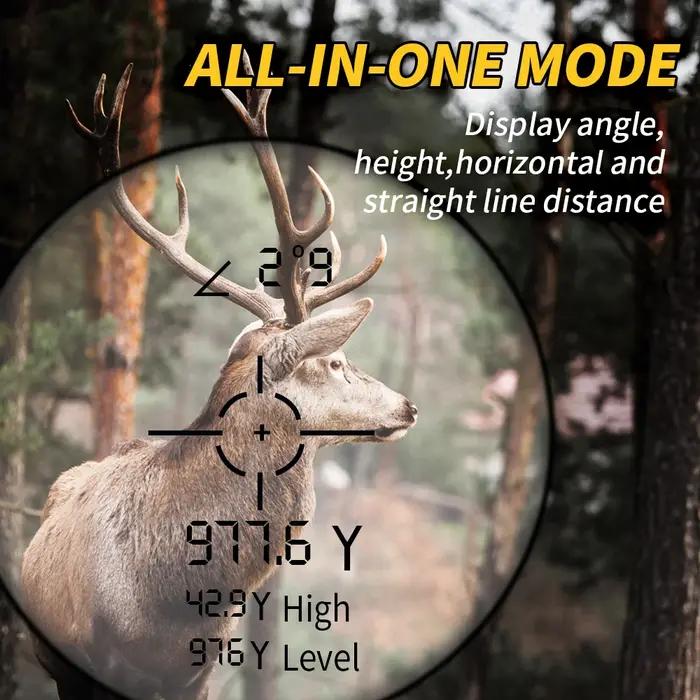 REVASRI 600 1000M télémètre Laser de chasse avec mesure de Distance de hauteur de vitesse d'angle et balayage continu pour la chasse