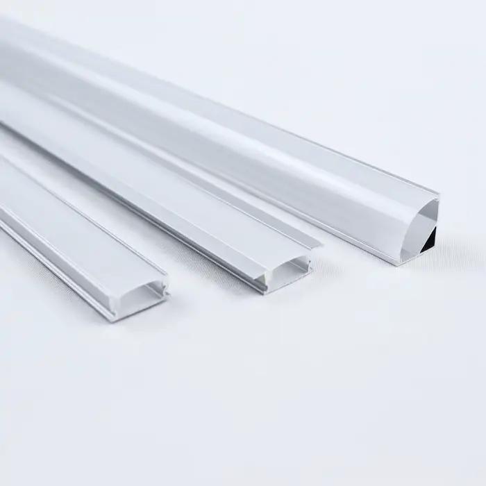 Profilé en aluminium LED, 0.5 m/pièce, coin en forme de U/V/W pour barre de bande LED 5050 2835, sup