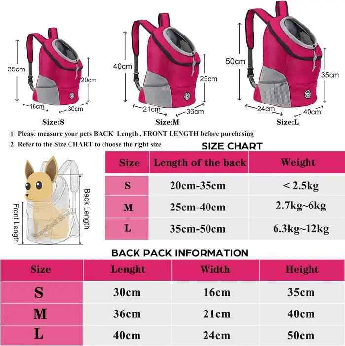 Sac de transport pour chiens de compagnie