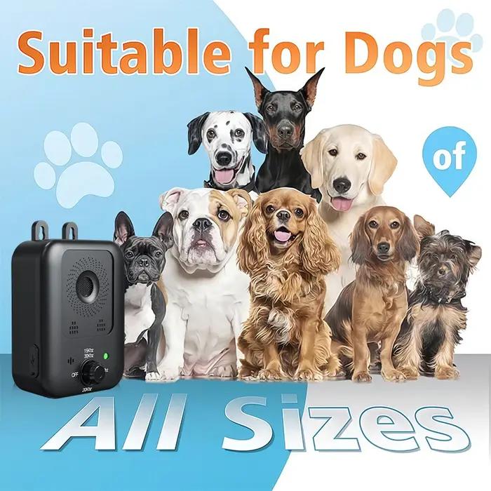 Répulsif pour chiens Portable ultrasonique 25kHz fréquence Placement intérieur extérieur suspendu 1500mAh batterie