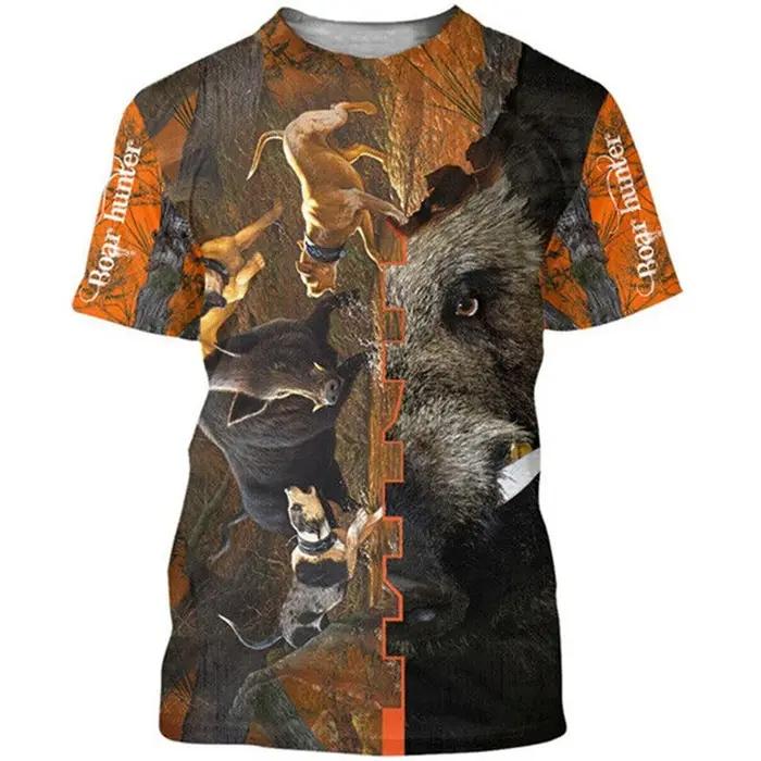 T-Shirt à Manches Courtes et Col Rond pour Homme