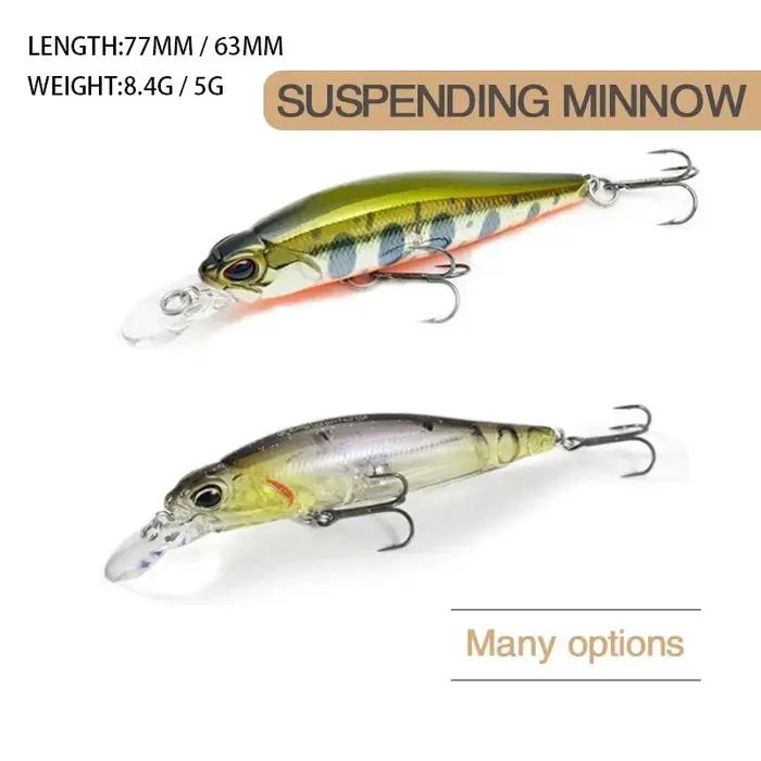 Leurre de pêche méné Wobbler Rozante 77SP leurre oscillant à longue coulée Jerkbait appât artificiel