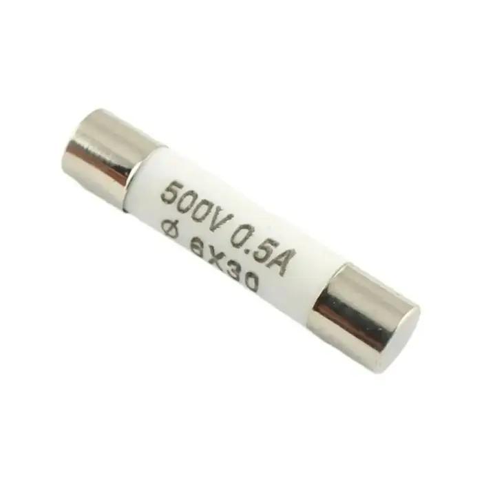 10 pièces cartouche de fusible en céramique RO58 6x30mm 500V F 0.5A 1A 2A 3A 4A 5A 6A 8A 10A 13A 15A 20A 25A 30A soufflage rapide BS1362 6*30mm