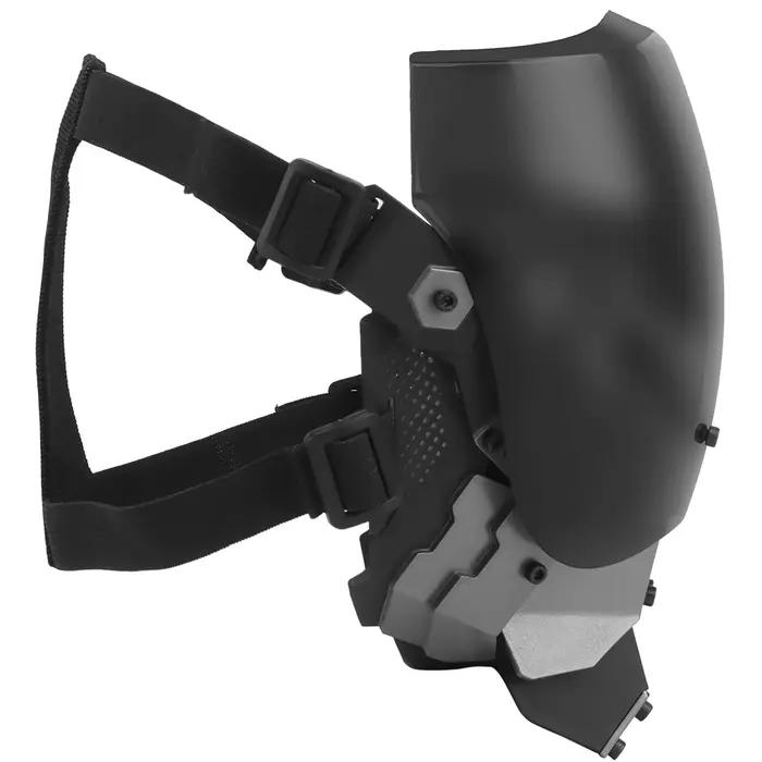 Tactical Full Face Mask Cyberpunk Cosplay Breathable Mask for Halloween Masquera