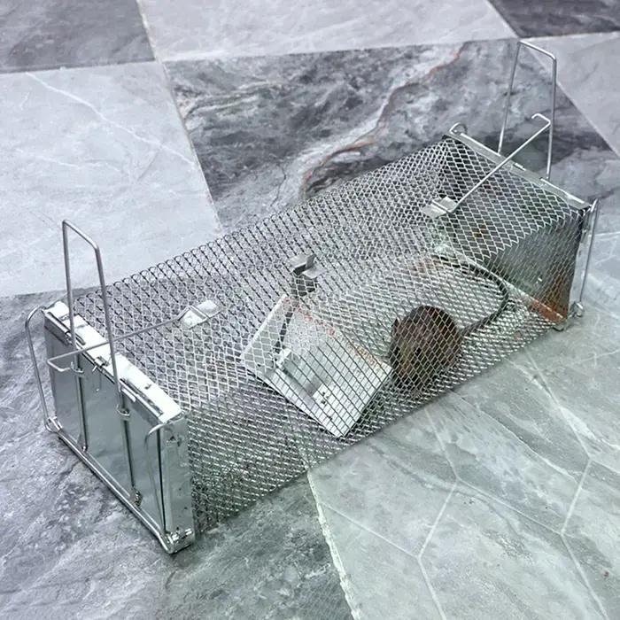 Débarrez les rongeurs avec une cage métallique automatique ; Piègeage efficace des rats pour les grandes