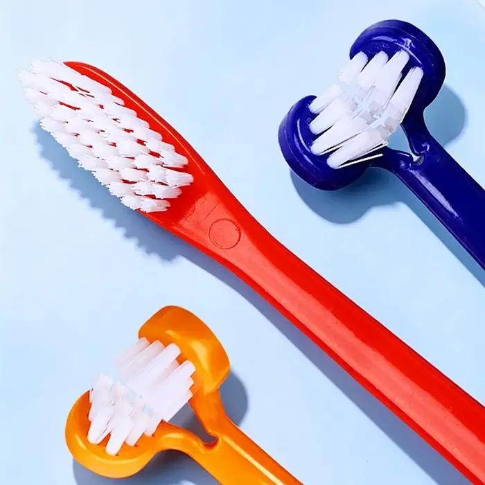 Brosse à dents double tête pour chiens