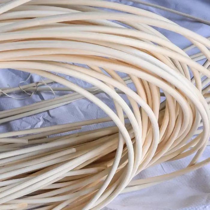 Bâton de canne à noyau en rotin naturel indonésien, diamètre rond de 10 mètres, meubles de maison, c