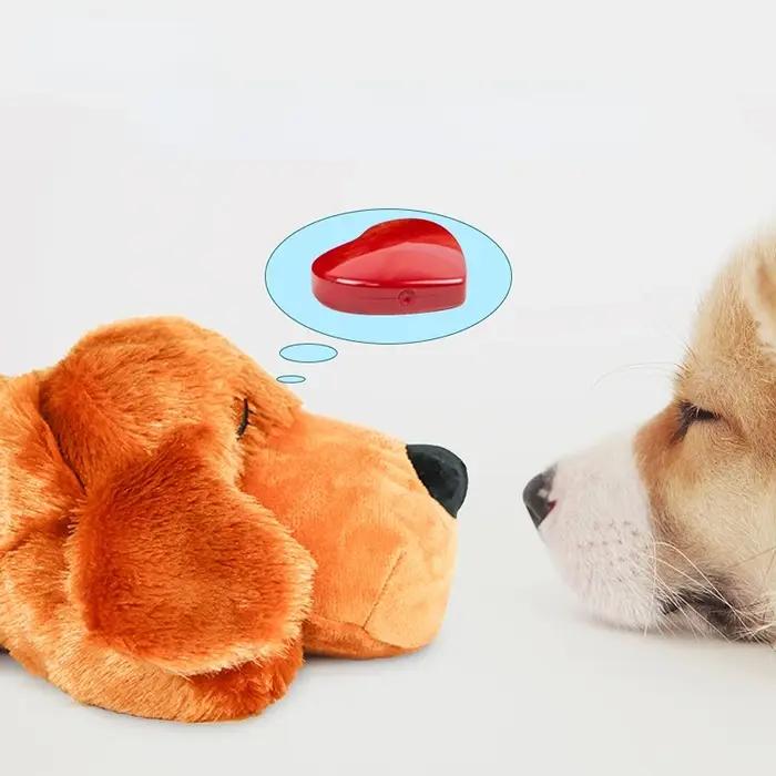 Animal de compagnie battement de coeur chiot comportement entraînement chien en peluche